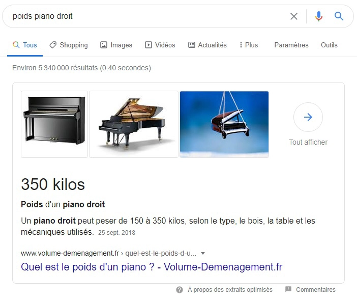 Featured Snippet Poids piano droit-Webapic