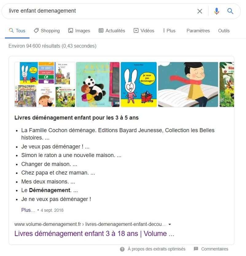 Featured Snippet livre demenagement enfant-Webapic