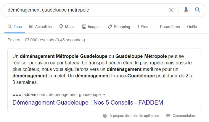 Featured Snippet_Demenagement guadeloupe metropole-Webapic