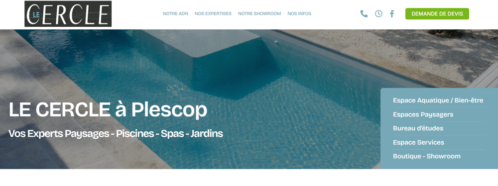Création site one-page - Le Cercle - Webapic