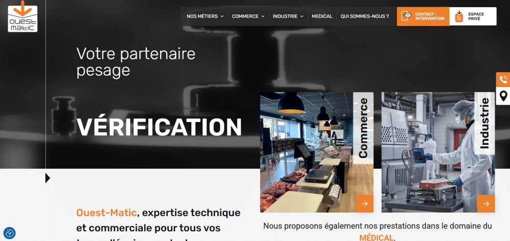 Refonte site wordpress Ouest-Matic- Webapic