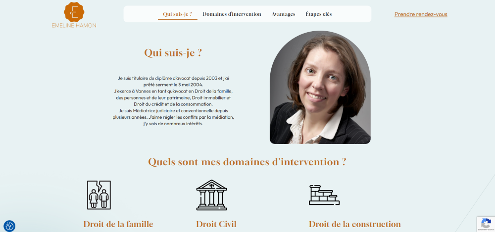 site one-page médiateur Vannes 1